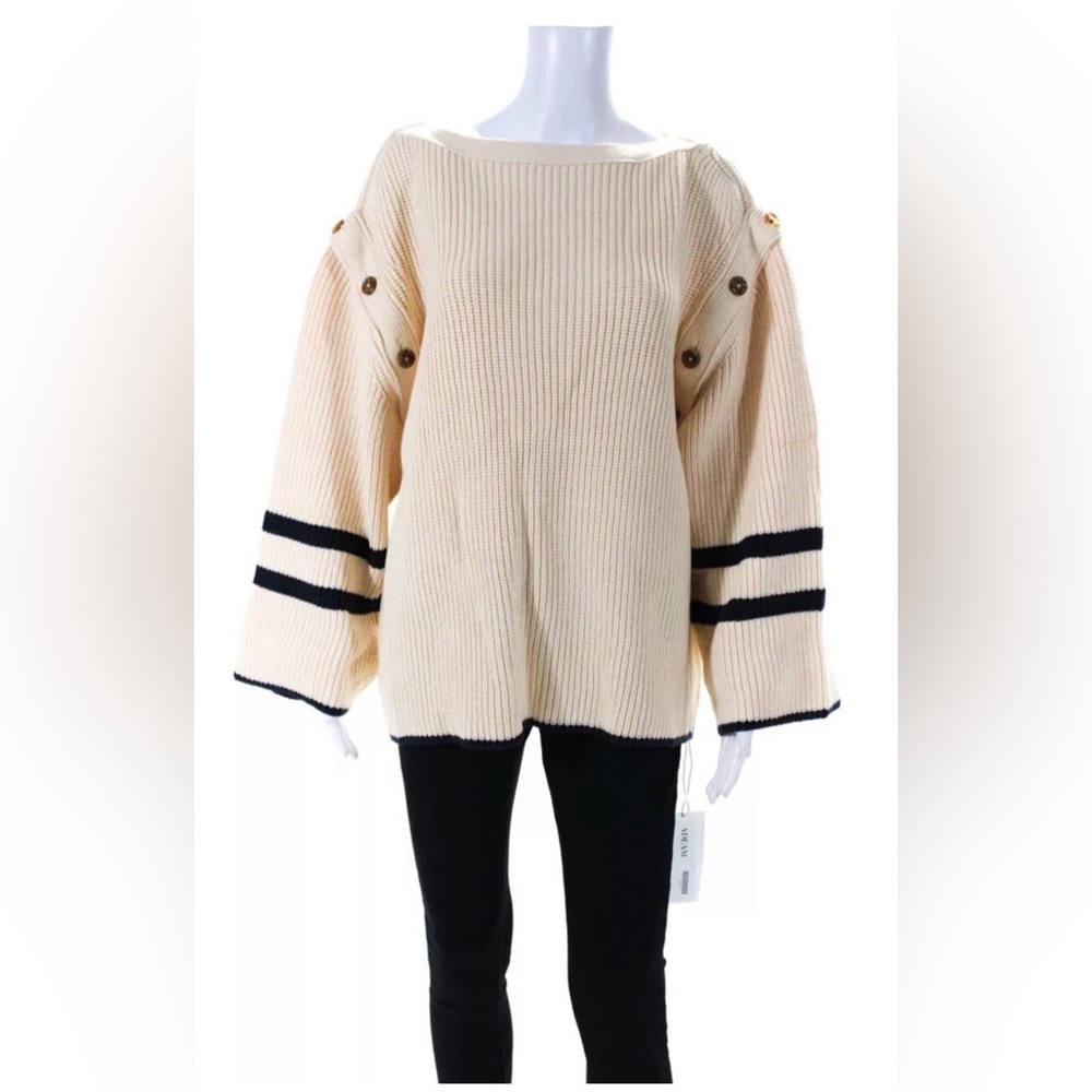 NWT ADEAM chunky oyster sweater women’s Large - Picture 5 of 6